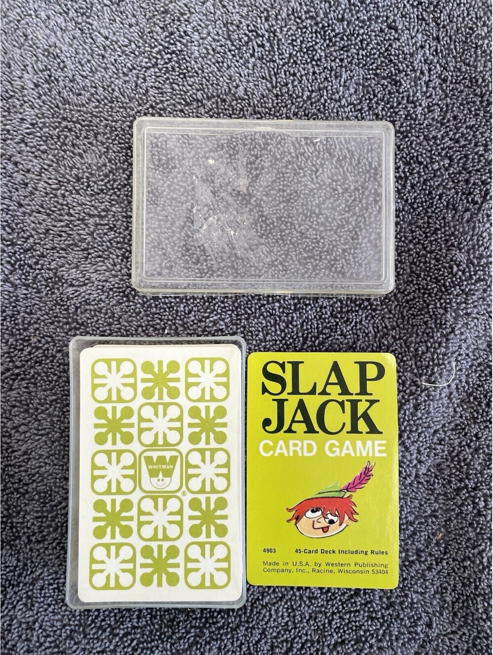 Vintage Whitman Slap Jack Card Game Hard Case 1960s 70s